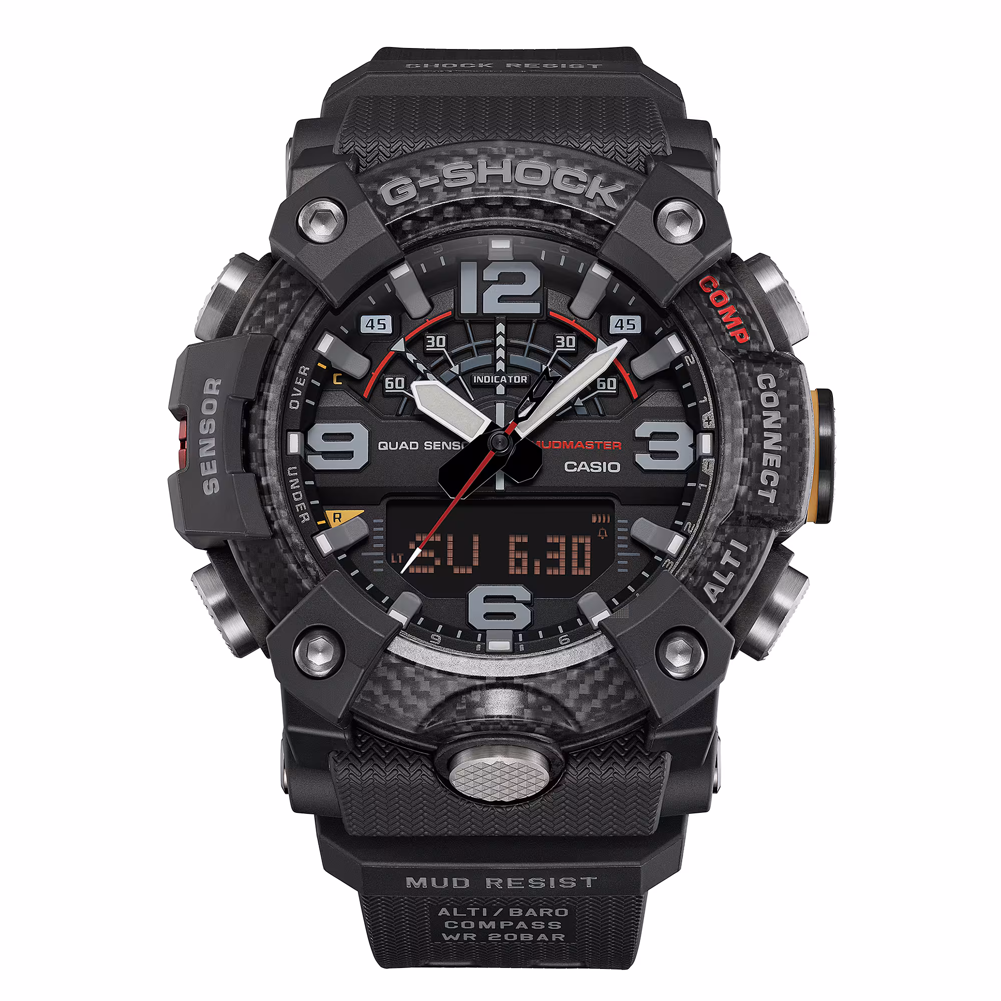 Reloj Casio G-Shock Mudmaster GG-B100X-1ADR Hombre – Carbono Bluetooth Quad Sensor 200M – Casio Perú Reloj Casio G-Shock Mudmaster GG-B100X-1ADR Hombre – Carbono Bluetooth Quad Sensor 200M - Imagen 2