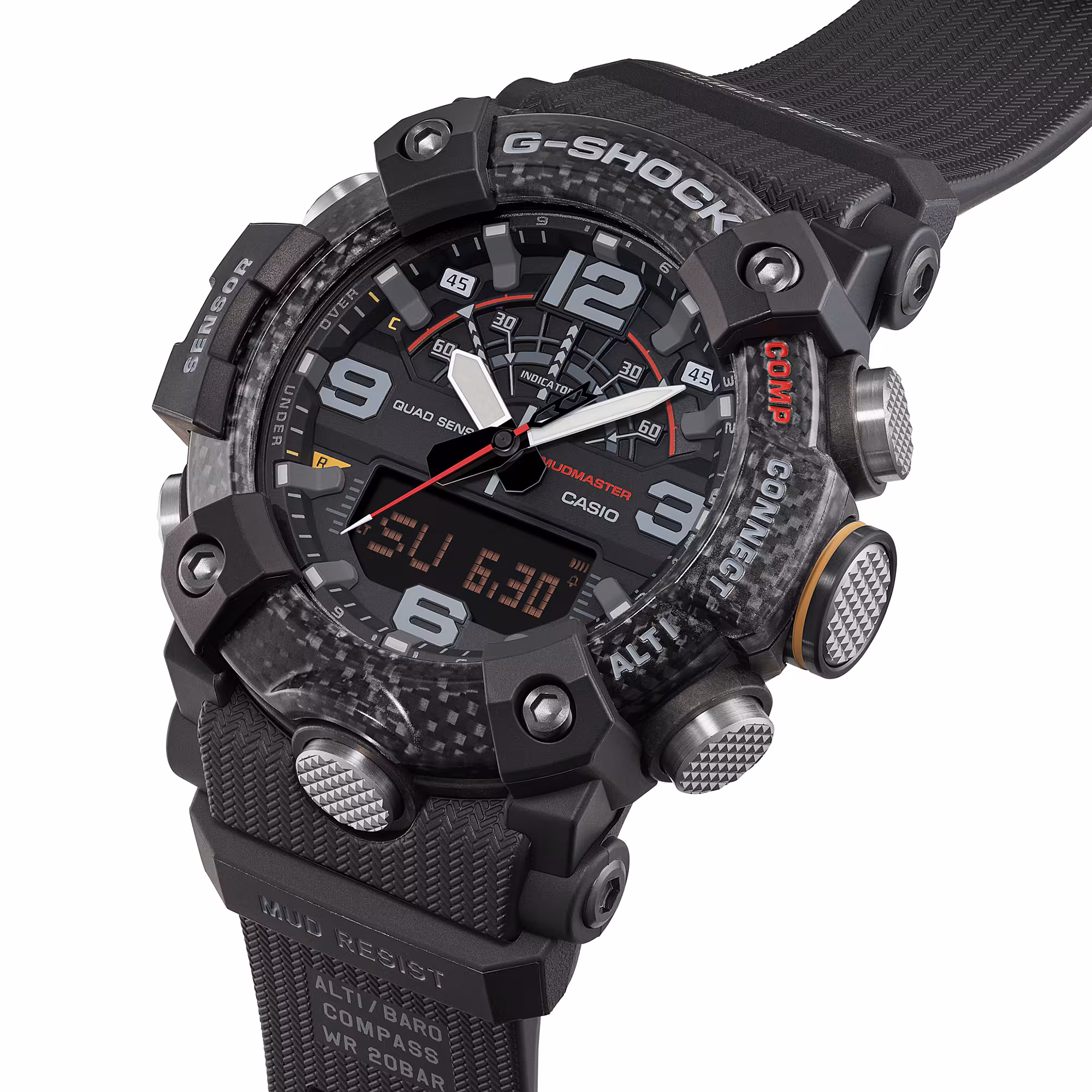 Reloj Casio G-Shock Mudmaster GG-B100X-1ADR Hombre – Carbono Bluetooth Quad Sensor 200M – Casio Perú Reloj Casio G-Shock Mudmaster GG-B100X-1ADR Hombre – Carbono Bluetooth Quad Sensor 200M - Imagen 6