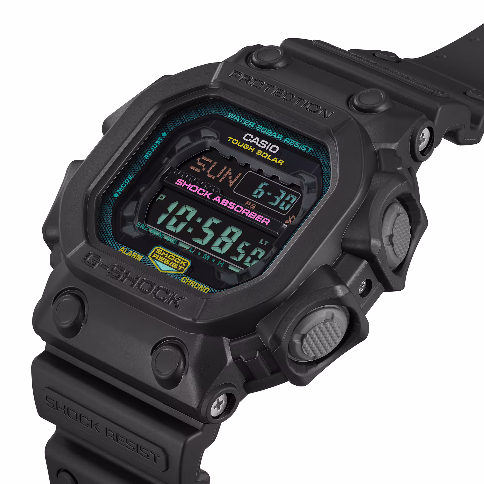 Reloj Casio G-Shock GX-56MF-1DR Hombre – Digital Negro Fluorescente Tough Solar 200M – Casio Perú Reloj Casio G-Shock GX-56MF-1DR Hombre – Digital Negro Fluorescente Tough Solar 200M - Imagen 4