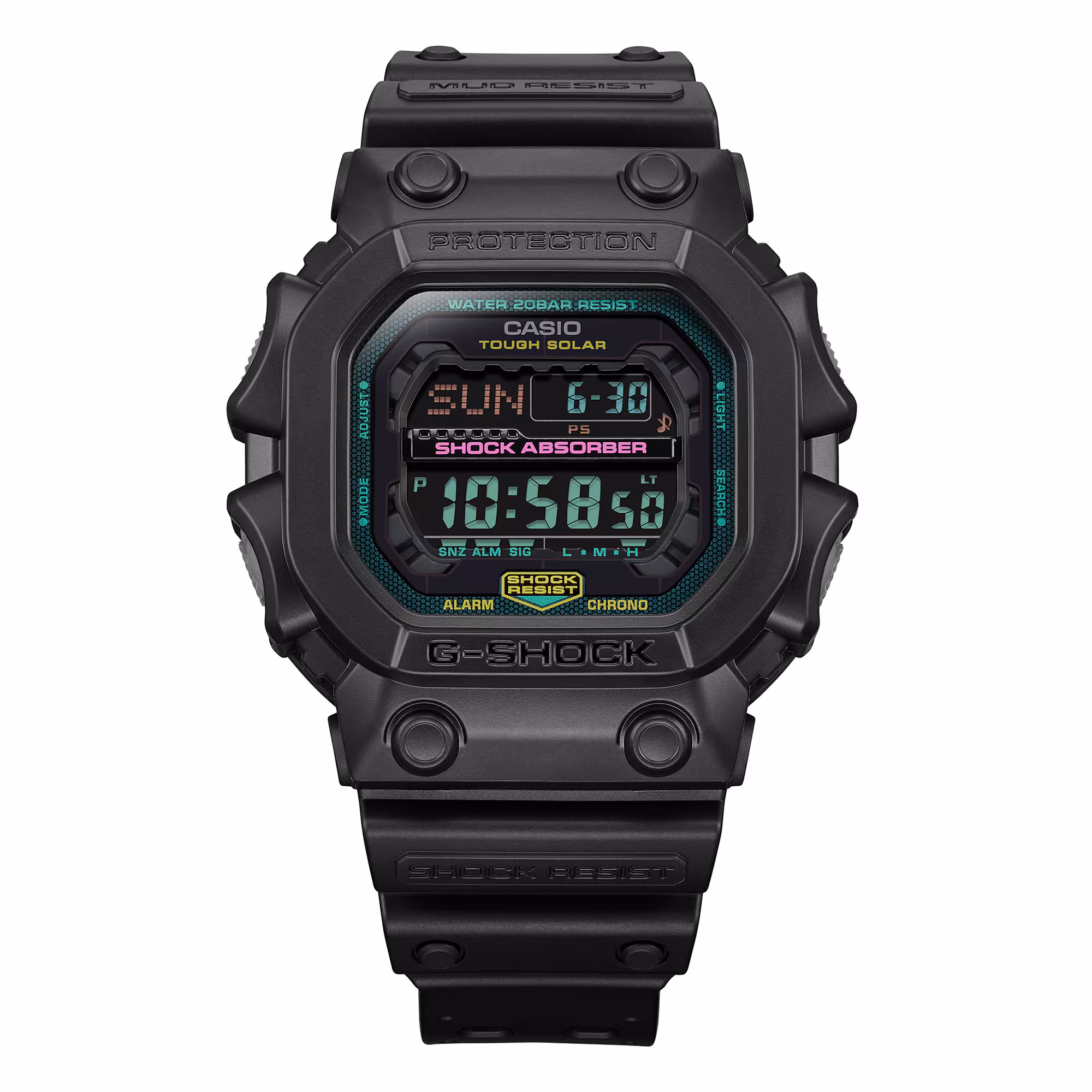 Reloj Casio G-Shock GX-56MF-1DR Hombre – Digital Negro Fluorescente Tough Solar 200M – Casio Perú Reloj Casio G-Shock GX-56MF-1DR Hombre – Digital Negro Fluorescente Tough Solar 200M - Imagen 2