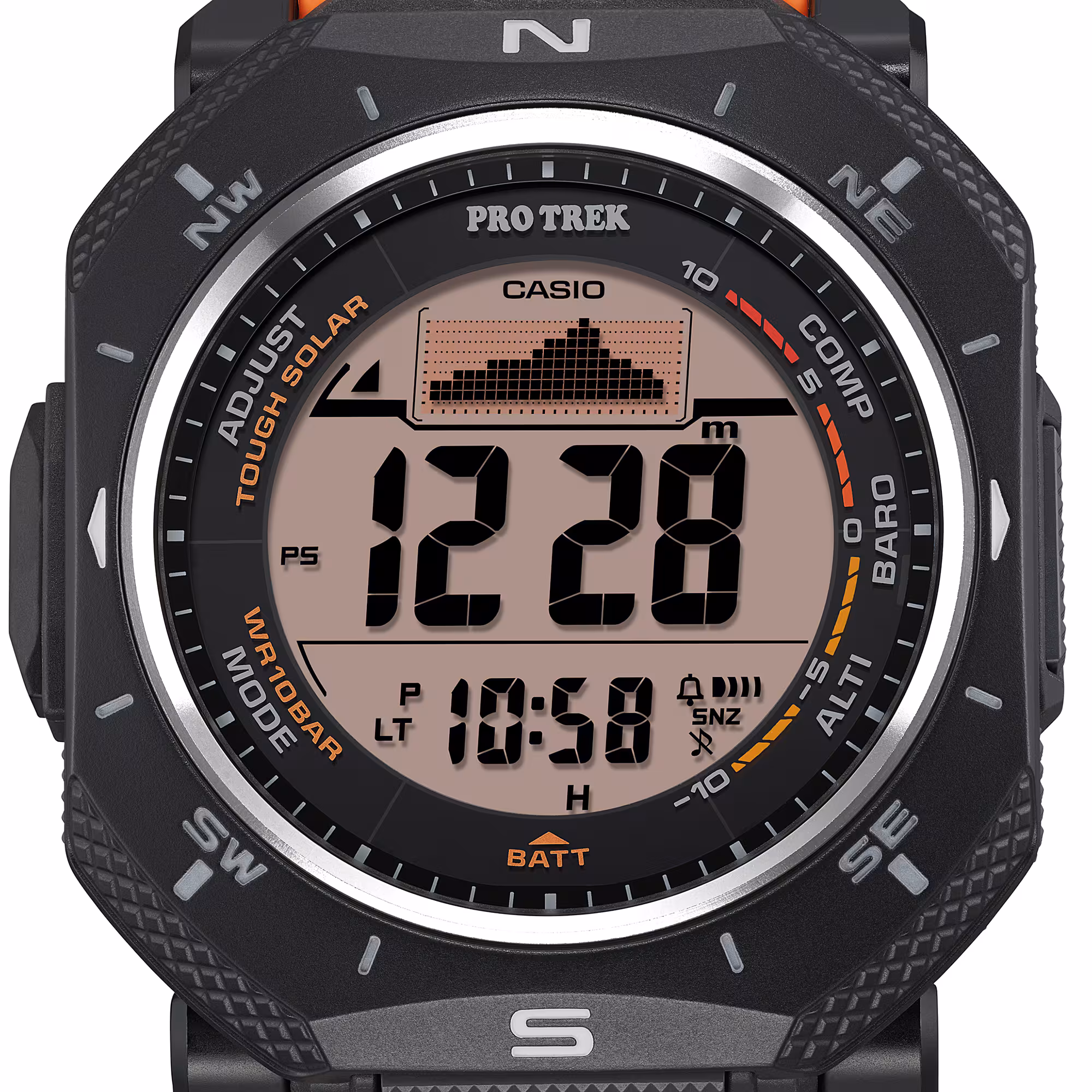 Reloj Casio Pro Trek PRG-69-4DR Hombre – Digital Naranja Triple Sensor Tough Solar 100M – Casio Perú Reloj Casio Pro Trek PRG-69-4DR Hombre – Digital Naranja Triple Sensor Tough Solar 100M - Imagen 16