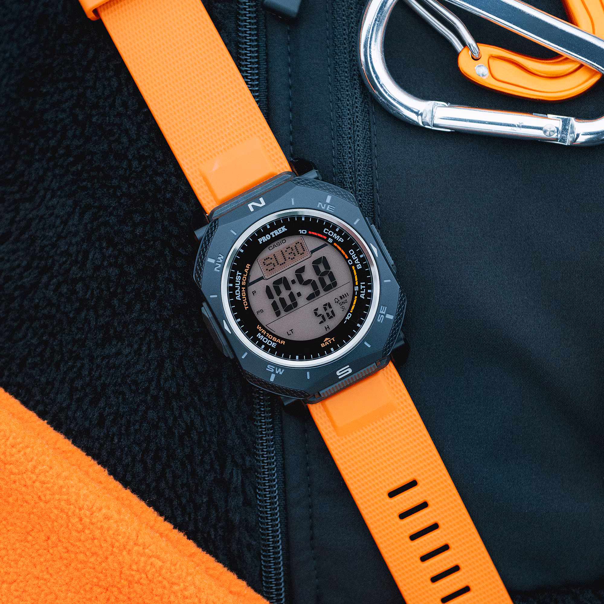 Reloj Casio Pro Trek PRG-69-4DR Hombre – Digital Naranja Triple Sensor Tough Solar 100M – Casio Perú Reloj Casio Pro Trek PRG-69-4DR Hombre – Digital Naranja Triple Sensor Tough Solar 100M - Imagen 18