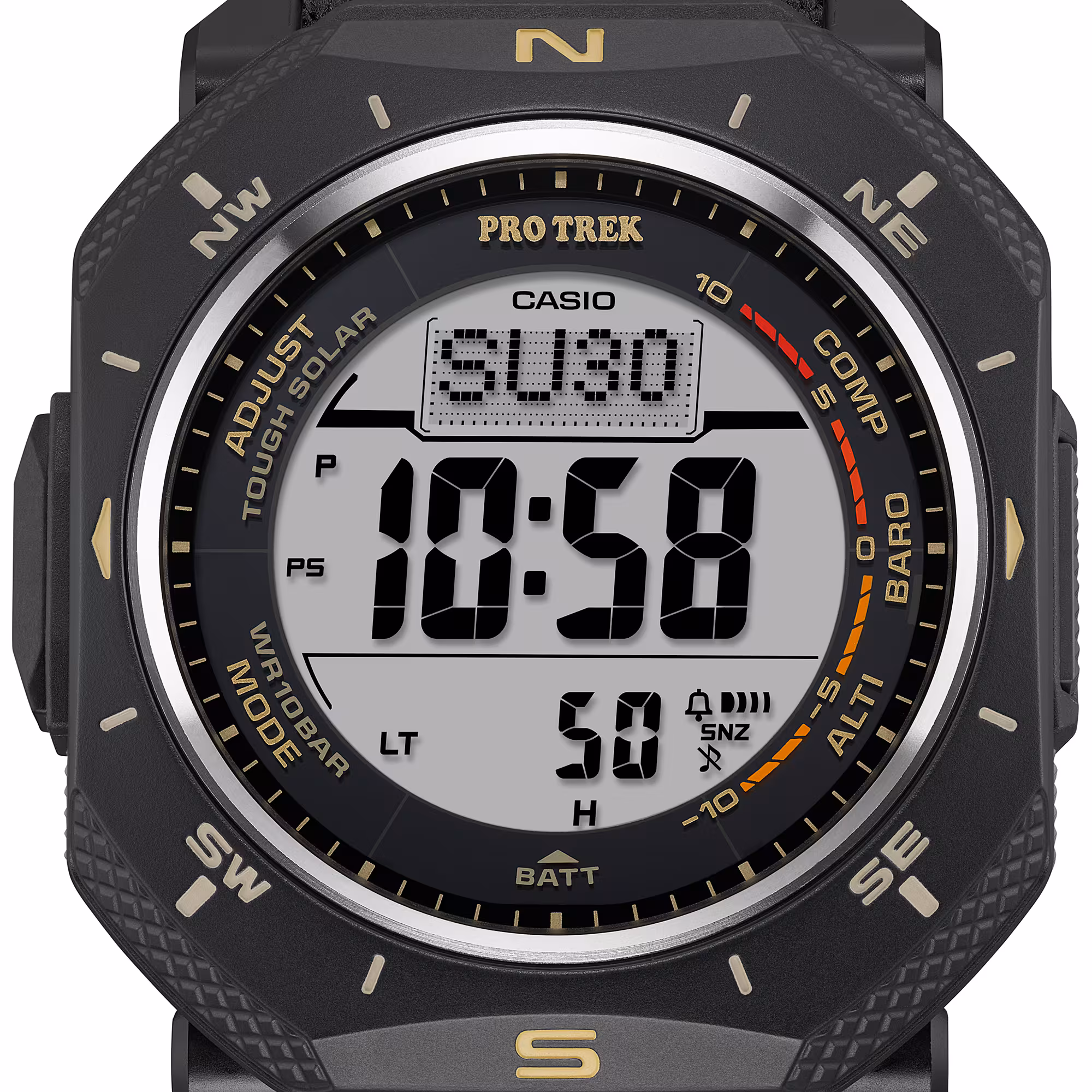Reloj Casio Pro Trek PRG-69B-1DR Hombre – Digital Negro Correa de Tela Triple Sensor Tough Solar 100M – Casio Perú Reloj Casio Pro Trek PRG-69B-1DR Hombre – Digital Negro Correa de Tela Triple Sensor Tough Solar 100M - Imagen 10