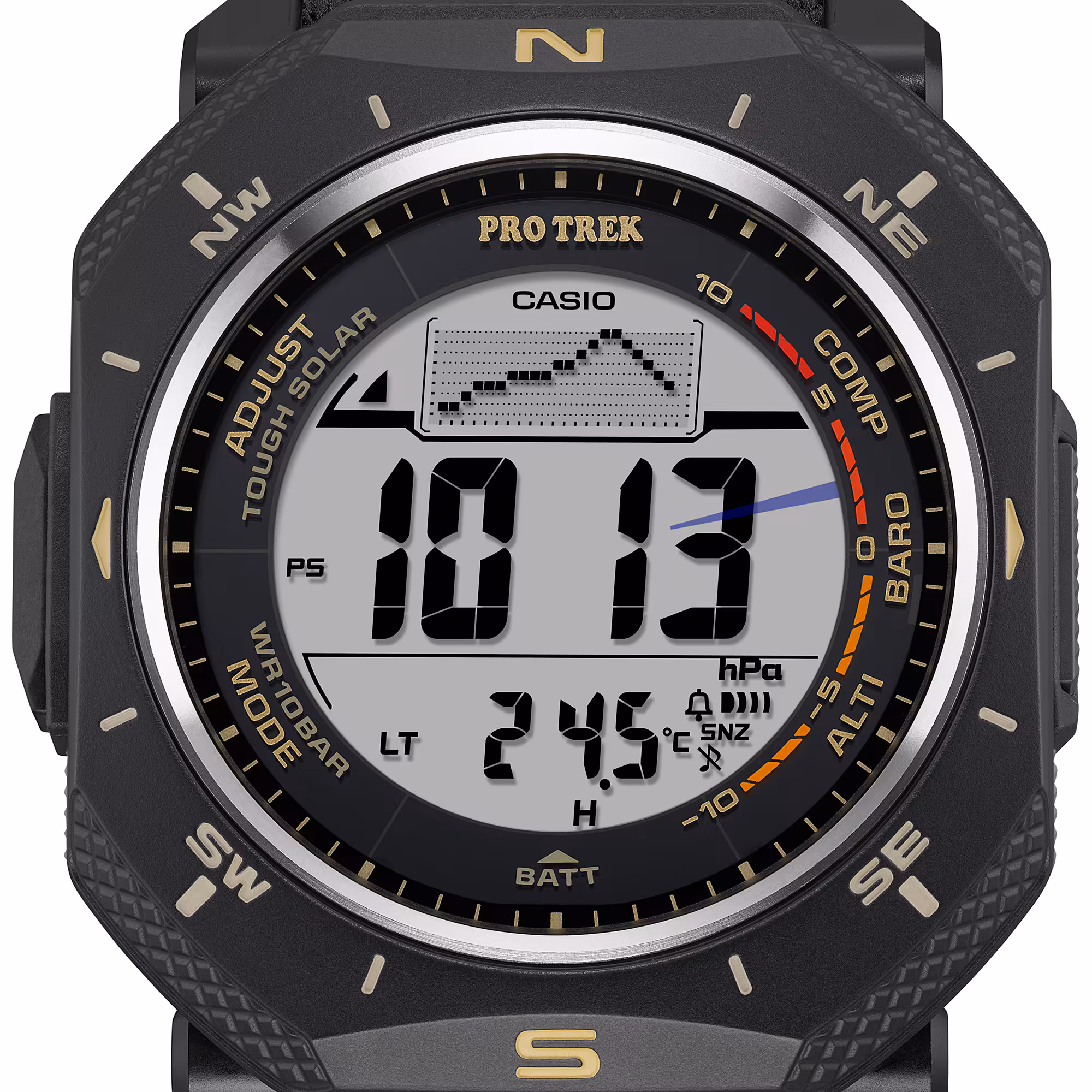 Reloj Casio Pro Trek PRG-69B-1DR Hombre – Digital Negro Correa de Tela Triple Sensor Tough Solar 100M – Casio Perú Reloj Casio Pro Trek PRG-69B-1DR Hombre – Digital Negro Correa de Tela Triple Sensor Tough Solar 100M - Imagen 16