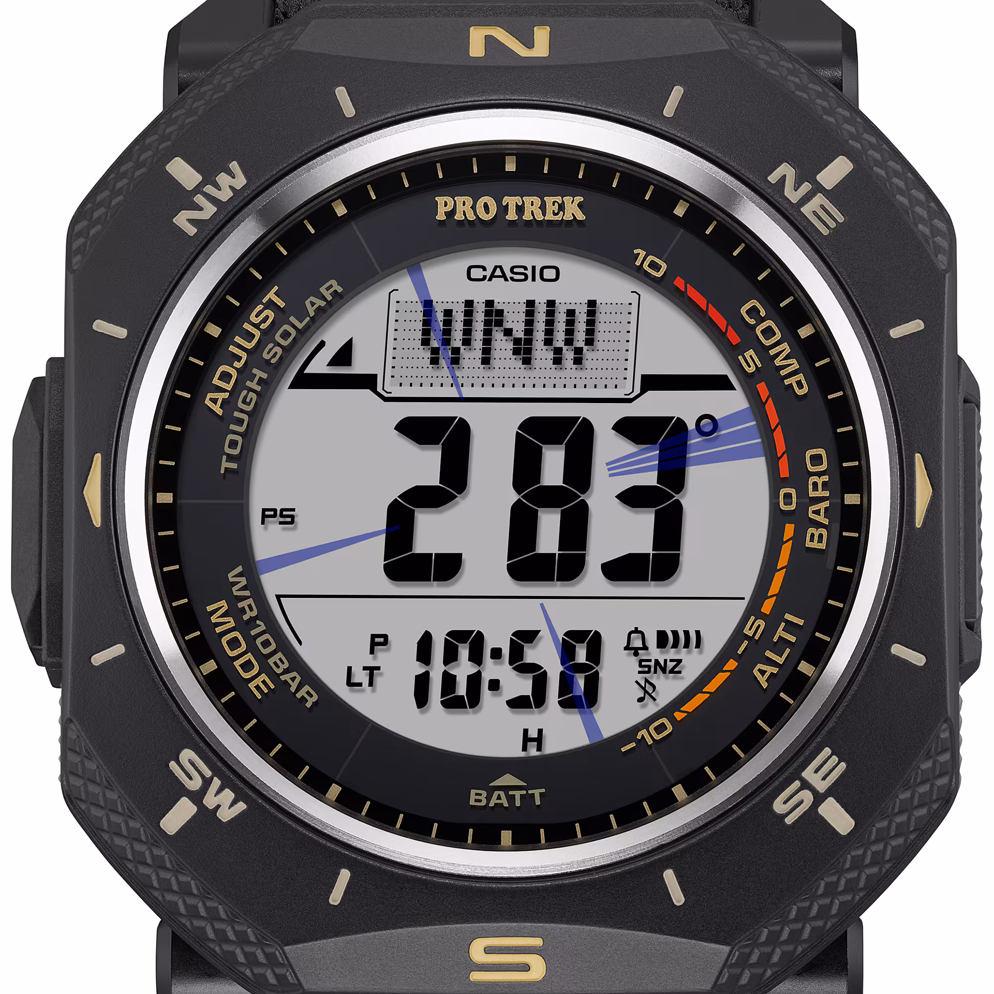 Reloj Casio Pro Trek PRG-69B-1DR Hombre – Digital Negro Correa de Tela Triple Sensor Tough Solar 100M – Casio Perú Reloj Casio Pro Trek PRG-69B-1DR Hombre – Digital Negro Correa de Tela Triple Sensor Tough Solar 100M - Imagen 11