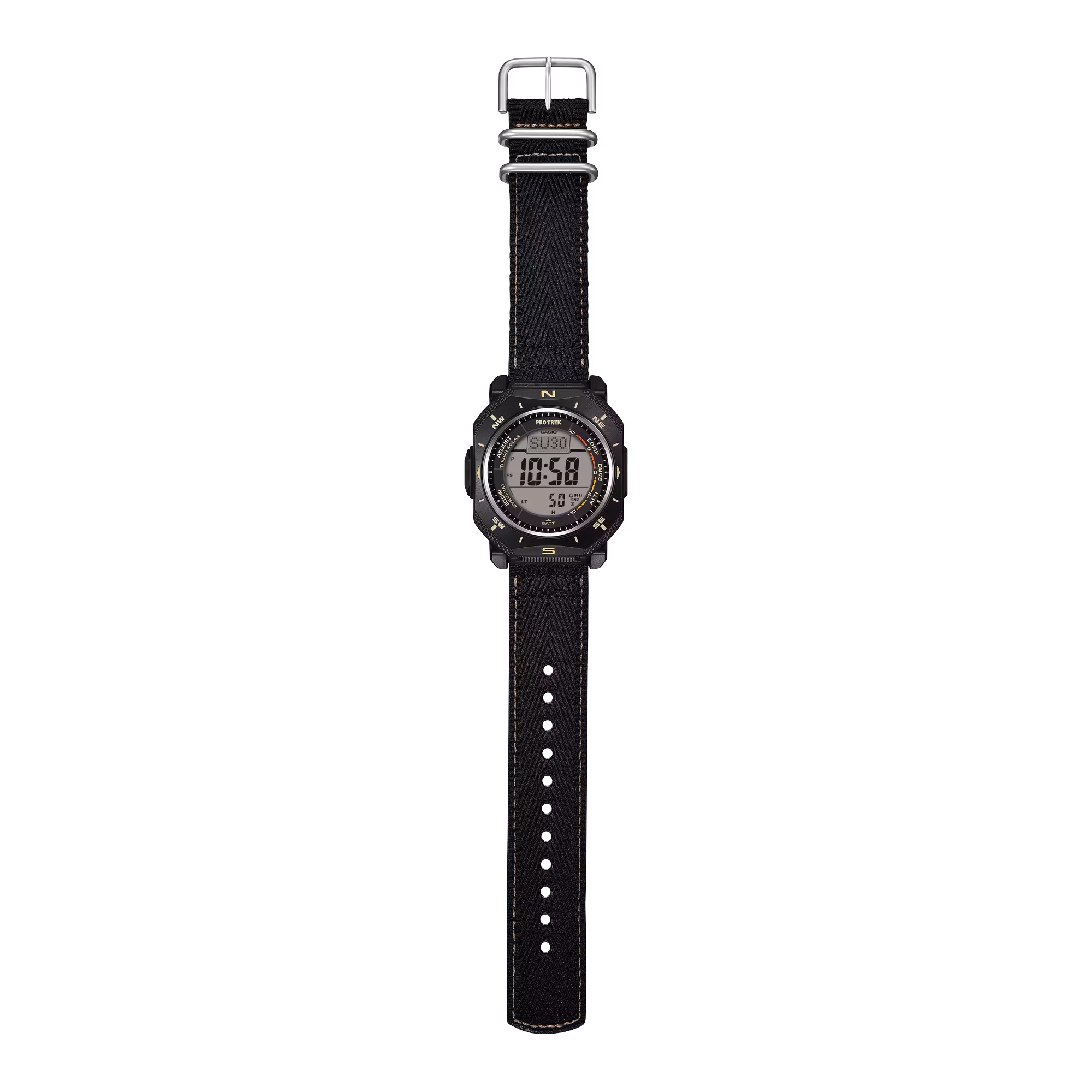 Reloj Casio Pro Trek PRG-69B-1DR Hombre – Digital Negro Correa de Tela Triple Sensor Tough Solar 100M – Casio Perú Reloj Casio Pro Trek PRG-69B-1DR Hombre – Digital Negro Correa de Tela Triple Sensor Tough Solar 100M - Imagen 3