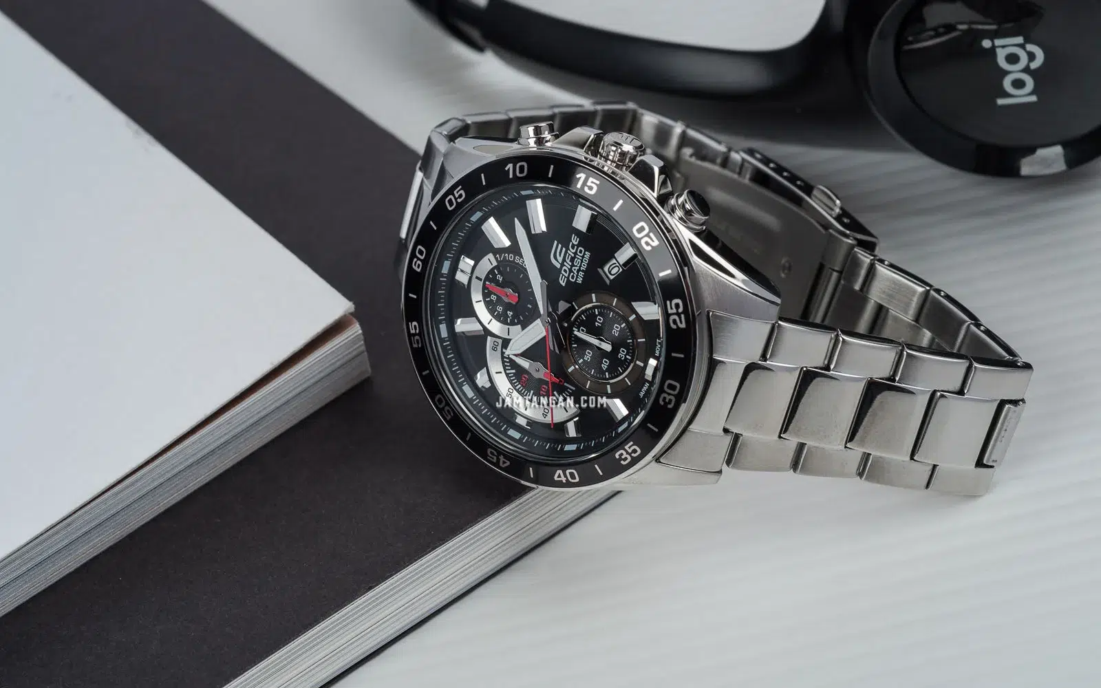 Reloj Casio Edifice EFV-550D-1AVUDF Hombre – Cronógrafo Negro Acero 100M – Casio Perú Reloj Casio Edifice EFV-550D-1AVUDF Hombre – Cronógrafo Negro Acero 100M - Imagen 3