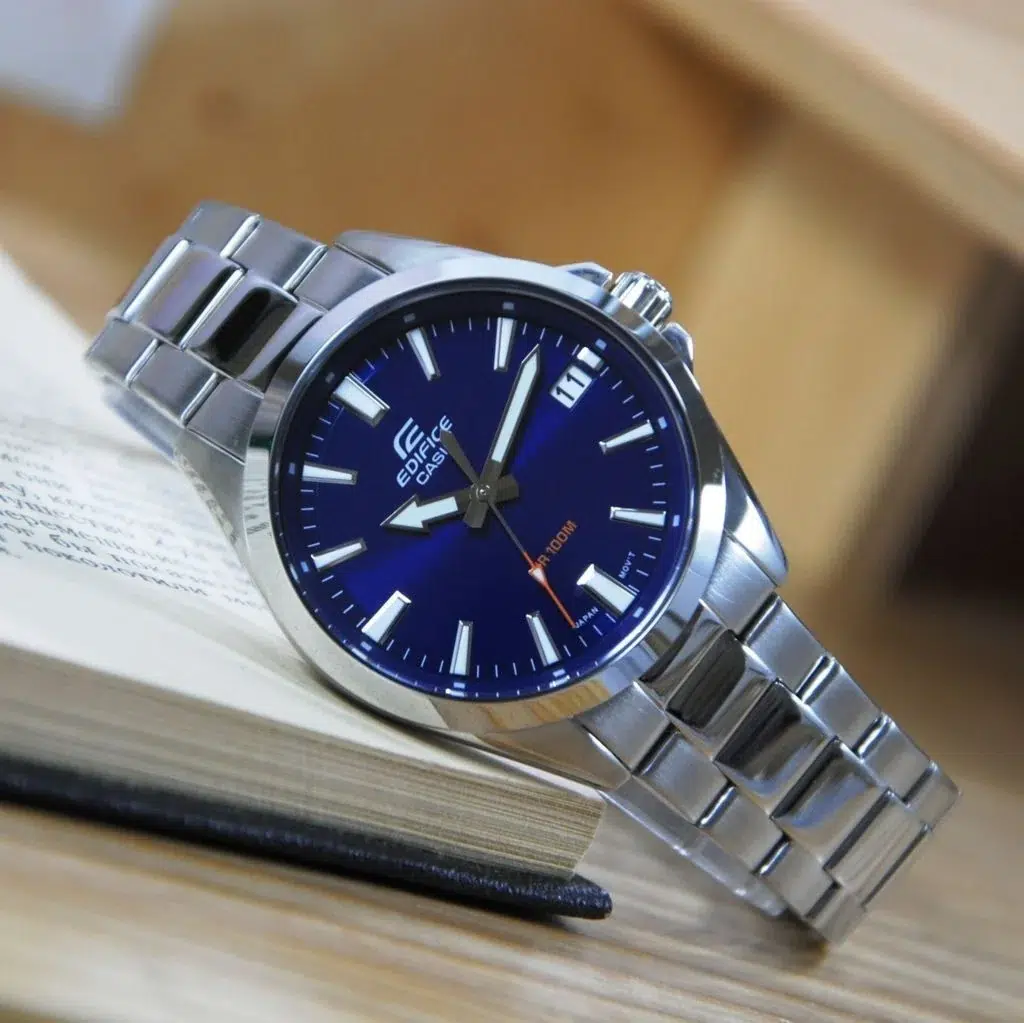 Reloj Casio Edifice EFV-100D-2AVUDF Hombre – Acero Esfera Azul 100M – Casio Perú Reloj Casio Edifice EFV-100D-2AVUDF Hombre – Acero Esfera Azul 100M - Imagen 4