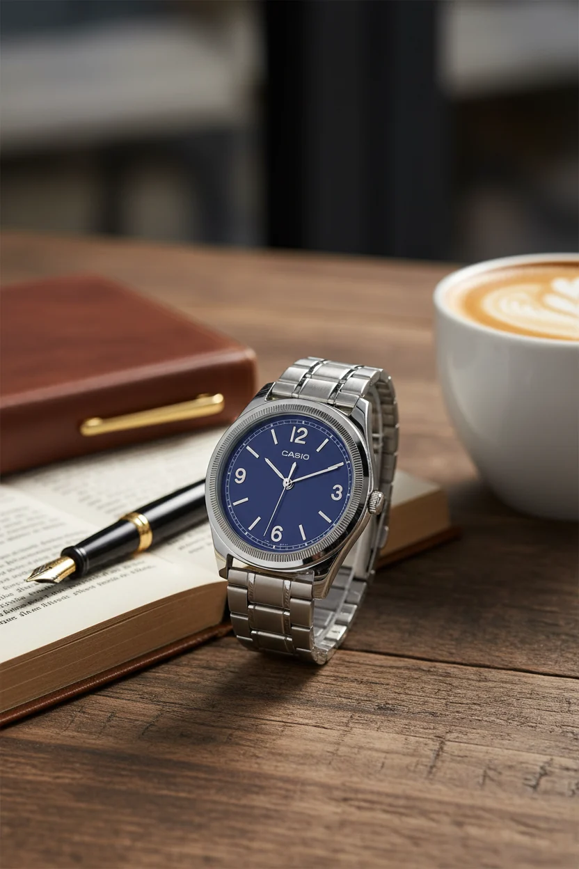 Reloj Casio MTP-B210D-2A2VDF Hombre – Analógico Azul Acero Inoxidable 50M – Casio Perú Reloj Casio MTP-B210D-2A2VDF Hombre – Analógico Azul Acero Inoxidable 50M - Imagen 2