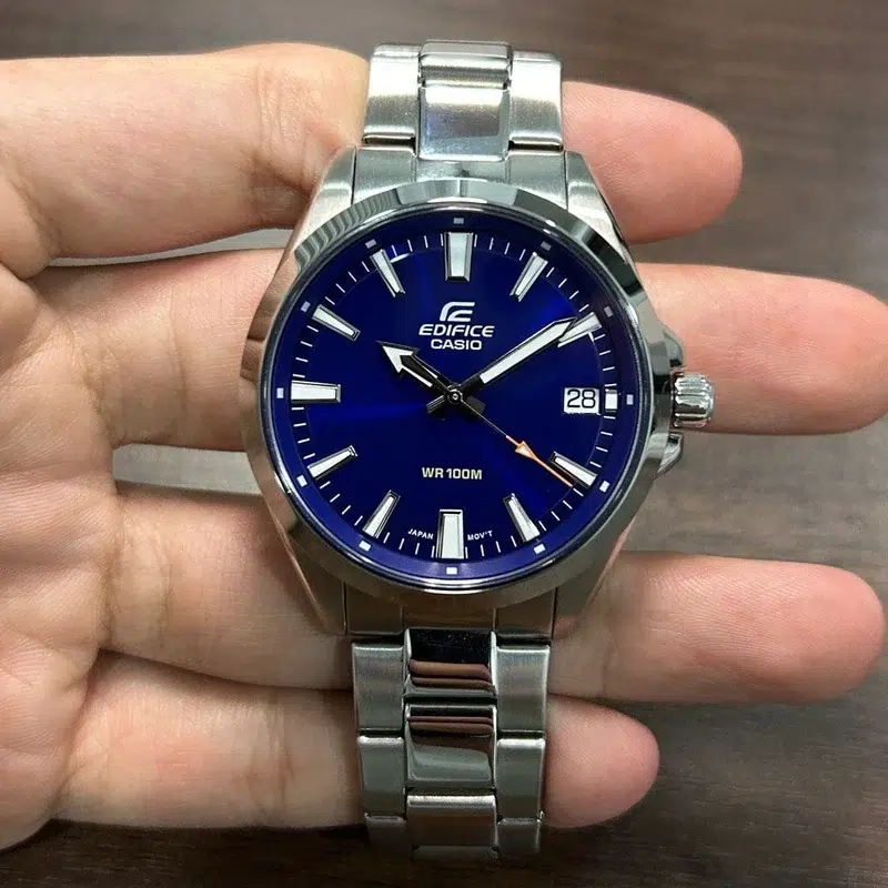 Reloj Casio Edifice EFV-100D-2AVUDF Hombre – Acero Esfera Azul 100M – Casio Perú Reloj Casio Edifice EFV-100D-2AVUDF Hombre – Acero Esfera Azul 100M - Imagen 3