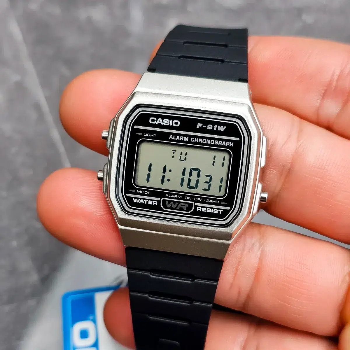 Reloj Casio F-91WM-7ADF Unisex – Digital Negro Plateado Clásico – Casio Perú Reloj Casio F-91WM-7ADF Unisex – Digital Negro Plateado Clásico - Imagen 2