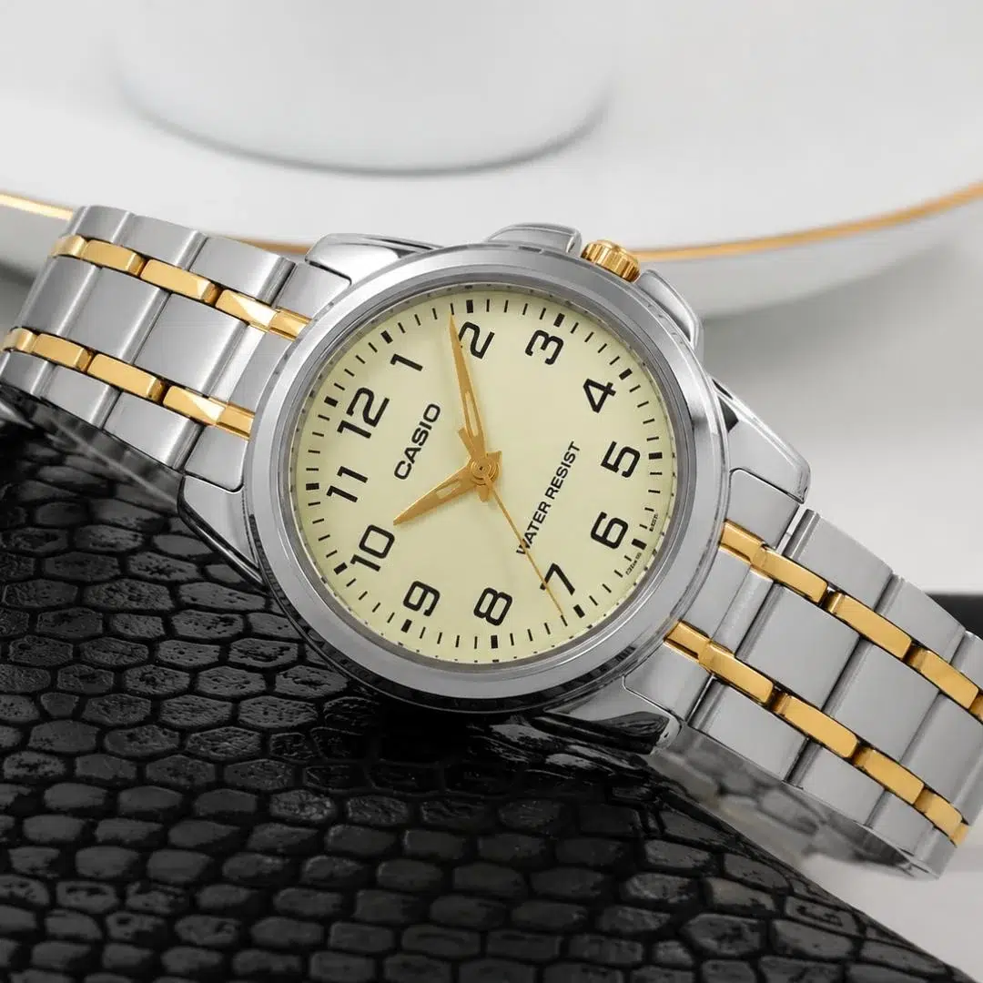 Reloj Casio LTP-V001SG-9BUDF Mujer – Dorado Plateado Analógico Clásico – Casio Perú Reloj Casio LTP-V001SG-9BUDF Mujer – Dorado Plateado Analógico Clásico - Imagen 3