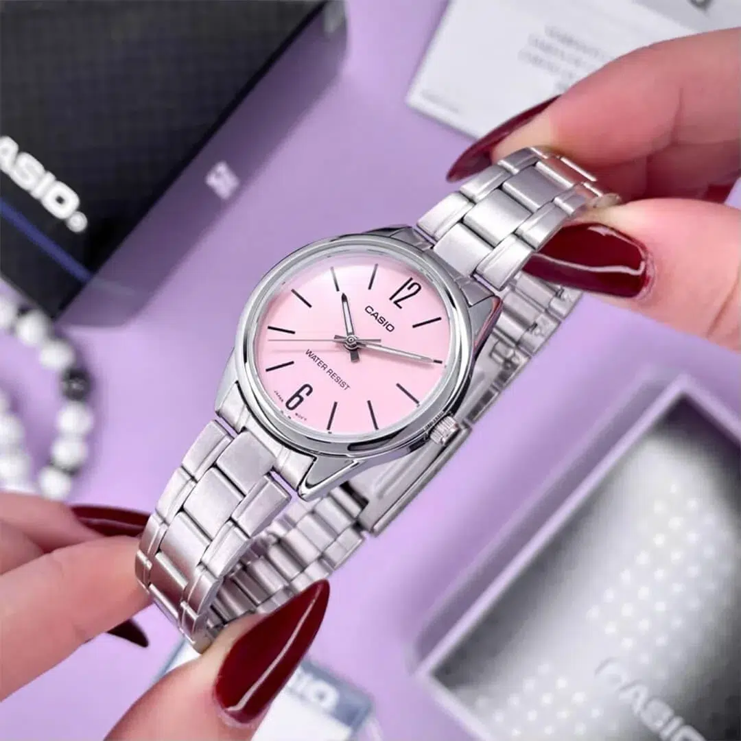 Reloj Casio LTP-V005D-4B Mujer – Rosa Acero Inoxidable Clásico – Casio Perú Reloj Casio LTP-V005D-4B Mujer – Rosa Acero Inoxidable Clásico - Imagen 2