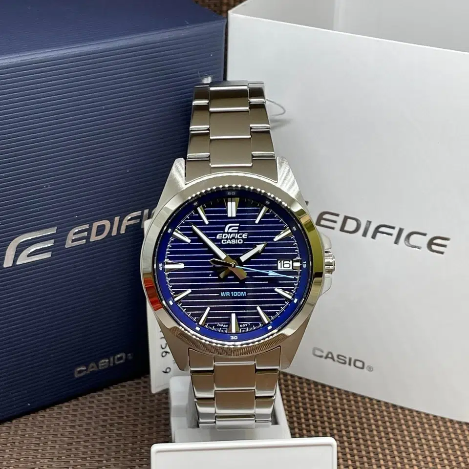 Reloj Casio Edifice EFV-140D-2AVUDF Hombre – Acero Esfera Azul 100M – Casio Perú Reloj Casio Edifice EFV-140D-2AVUDF Hombre – Acero Esfera Azul 100M - Imagen 2